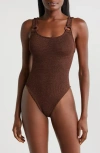 Hunza G Domino One-piece Swimsuit In Black