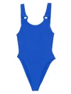 Hunza G Domino Ring-detail Swimsuit In Blue