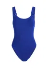 Hunza G Domino Seersucker One-piece Swimsuit