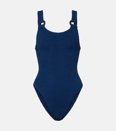 Hunza G Domino Swimsuit In Blue