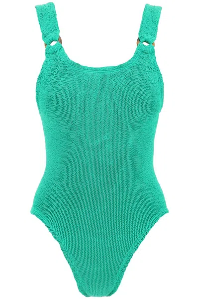 Hunza G Domino Swimsuit In 绿色的