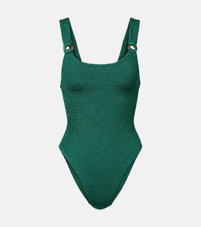 Hunza G Domino Swimsuit In Green