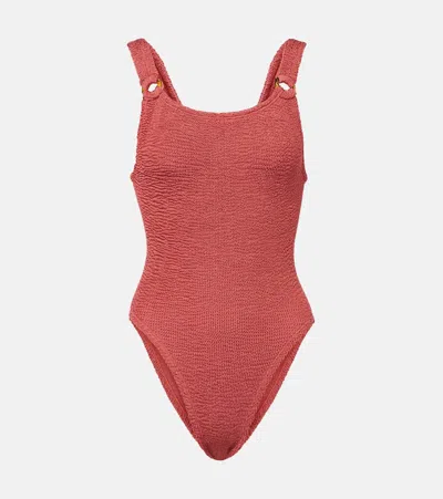 HUNZA G DOMINO SWIMSUIT
