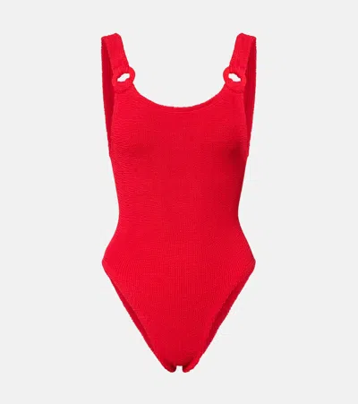 Hunza G Domino Swimsuit In Red