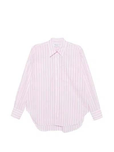 Hunza G Embroidered Pocket Shirt In Pink