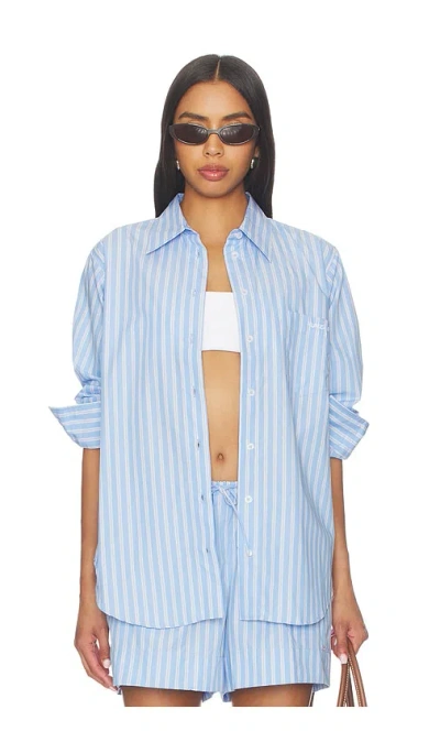 Hunza G Essential Shirt In Blue