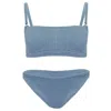 Hunza G Eunice Nile Bikini Metallic Airforce Blue In Blue