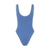 Hunza G Faye One-piece In Cornflower/white