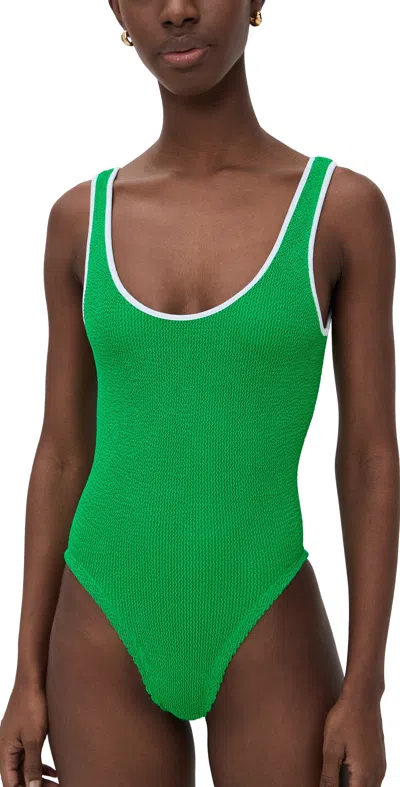 Hunza G Faye One Piece Emerald In Green