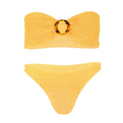 Hunza G Flora Bikini Sage In Yellow