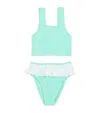 Hunza G Frill-detail Olive Bikini In Green