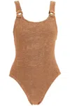 Hunza G Domino One Piece Swimsuit In Beige