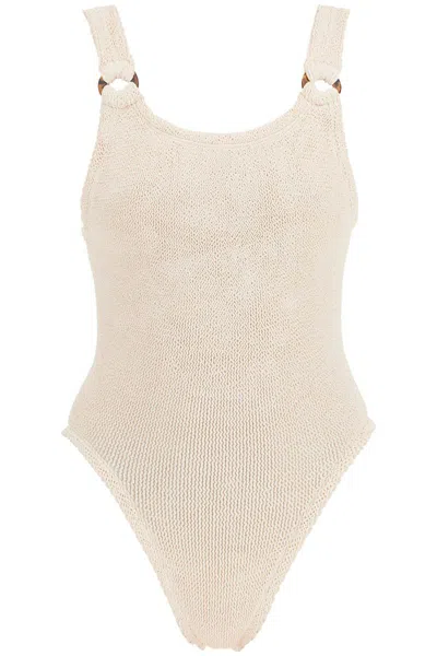 Hunza G Full-body Domino Swimsuit In Neutro