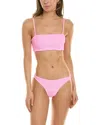 Hunza G Pink Tyler Tonal Bikini