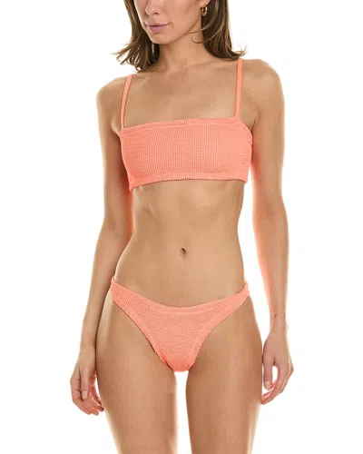 Hunza G Gigi 2pc Bikini Set In Orange