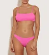 Hunza G Net Sustain Seersucker Bikini In Bubblegum