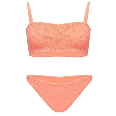 Hunza G Gigi Bikini Coral In Orange