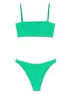 Hunza G Textured Two-piece Mare Verde Swimwear In Green