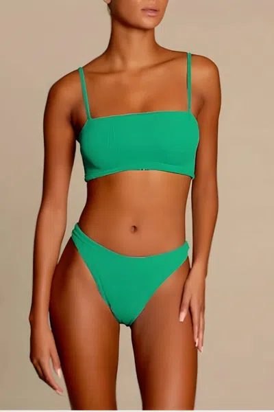 Hunza G Gigi Bikini Set In Emerald In Green