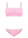 Hunza G Gigi Crinkle Underband Bikini In Pink