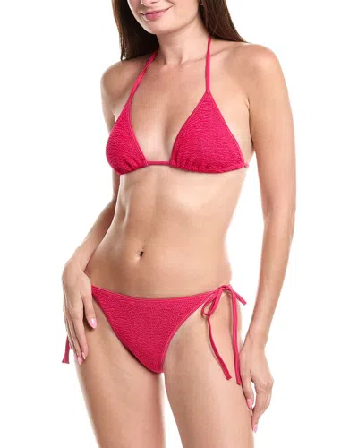 Hunza G Gina 2pc Bikini Set In Pink