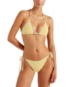 Hunza G Womens Butter Gina Bead-embellished Bikini Set In Neutral