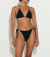 Hunza G Gina Triangle Bikini Set In Black In Black