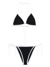 Hunza G Gina Textured Triangle Bikini With Sporty Contrast