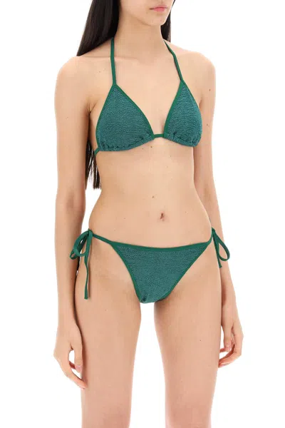 Hunza G Gina Bikini Set In Green