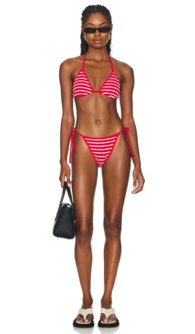 Hunza G Gina Bikini Set In Red