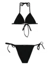 Hunza G Gina Crinkle Bikini Set In Black