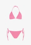 Hunza G Gina Triangle Bikini Set In Pink