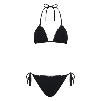 Hunza G Gina Swarovski Bikini In Black