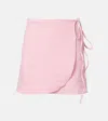 Hunza G Gingham Beach Cover-up In Pink
