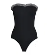 Hunza G Dolly Strapless Seersucker One-piece Swimsuit In Black