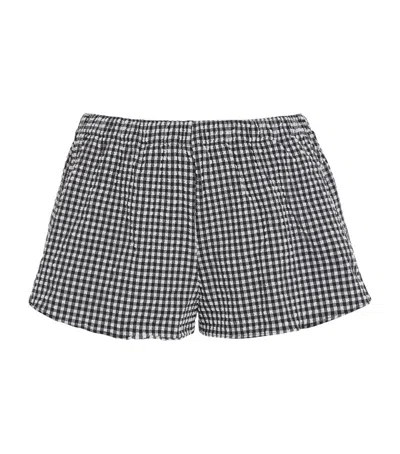 HUNZA G GINGHAM RUNNER SHORTS