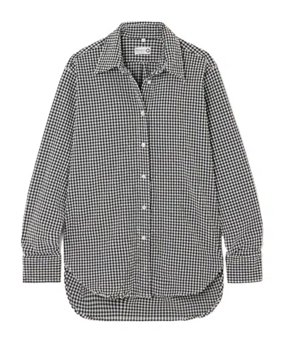 Hunza G Gingham Seersucker Shirt In Multi