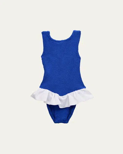 Hunza G Kids' Girl's Denise Crinkle One-piece Swimsuit