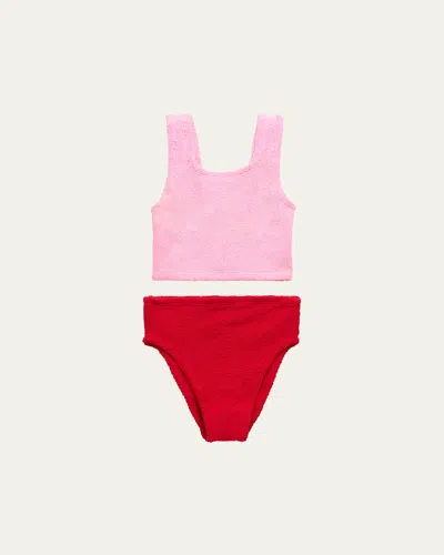 Hunza G Girl's Duo Lyra Two-piece Bikini Set, Kids