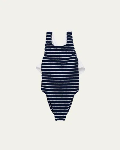 Hunza G Kids' Girl's Lara Stripe One-piece Swimsuit