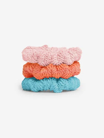 Hunza G Kids'  Girls 3 Pack Scrunchies In Multi