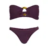 Hunza G Gloria Bikini Black In Purple