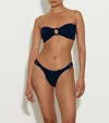 Hunza G Gloria Bikini With Tonal Hoops In Navy