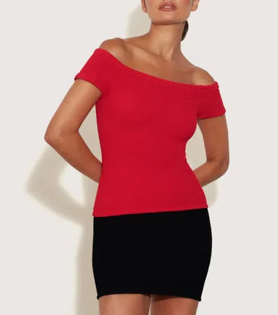 Hunza G Grace Top In Red