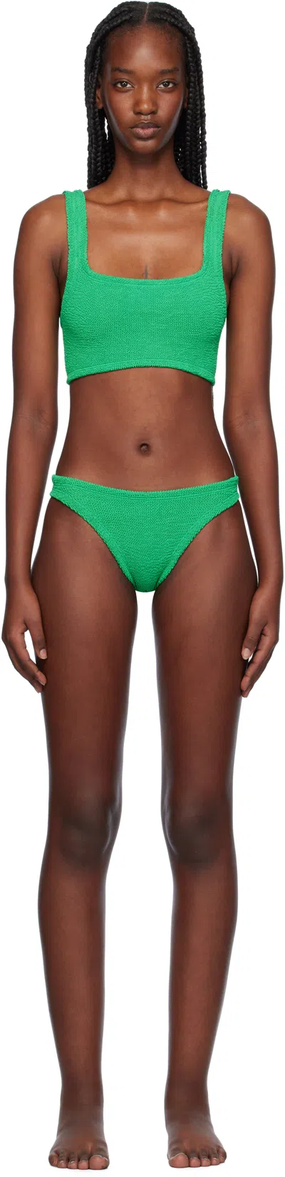 HUNZA G GREEN XANDRA BIKINI