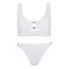 Hunza G Heather Bikini White/silver In White