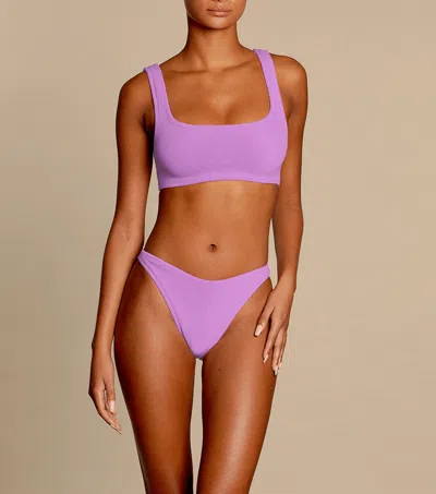 Hunza G Helena Prene Bikini Emerald In Purple