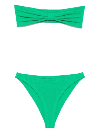 Hunza G High-rise Bikini In Green