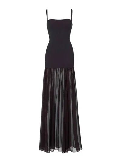 Hunza G Hybrid Dress In Black