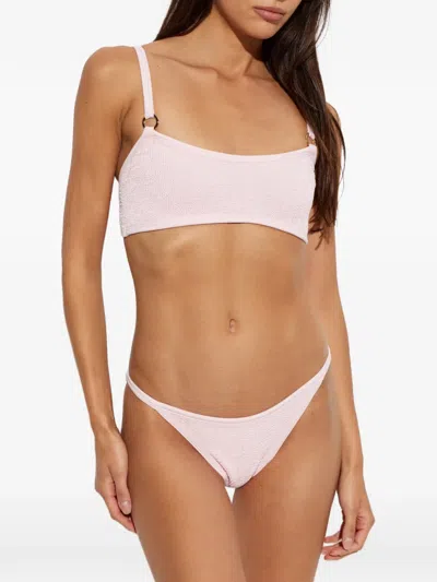 Hunza G Iris Crinkle-effect Bikini In Multi